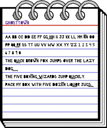 GhostTown Plain animated font preview GhostTown Plain animated font preview