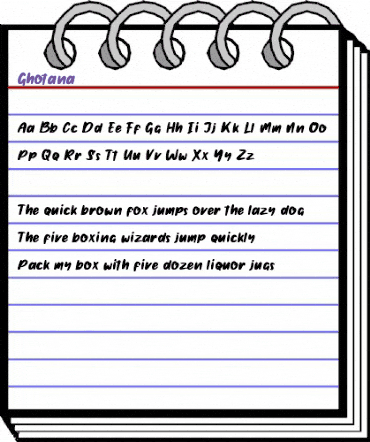 Ghotana Regular animated font preview Ghotana Regular animated font preview