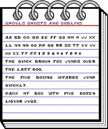 ghouls ghosts and goblins Regular animated font preview ghouls ghosts and goblins Regular animated font preview