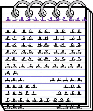 GibGas Normal animated font preview