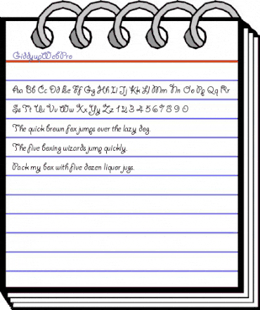 Giddyup Web Pro Regular animated font preview Giddyup Web Pro Regular animated font preview