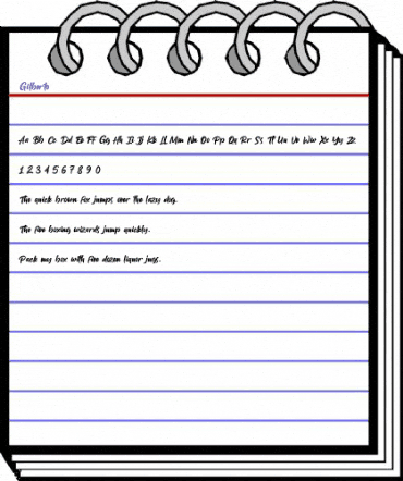 Gilberto Regular animated font preview Gilberto Regular animated font preview