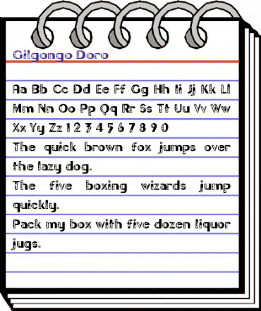 Gilgongo Doro Regular animated font preview Gilgongo Doro Regular animated font preview