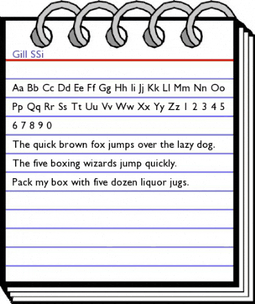Gill SSi Regular animated font preview Gill SSi Regular animated font preview