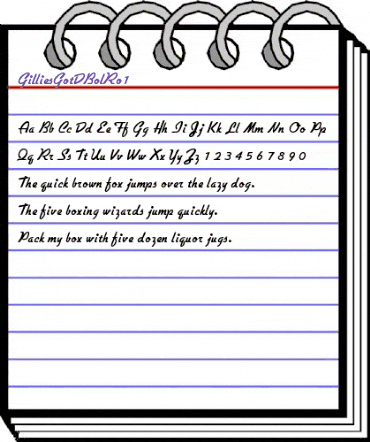 GilliesGotDBolRo1 Regular animated font preview GilliesGotDBolRo1 Regular animated font preview