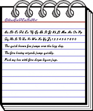 GilliesGotDExtBolRo1 Regular animated font preview GilliesGotDExtBolRo1 Regular animated font preview