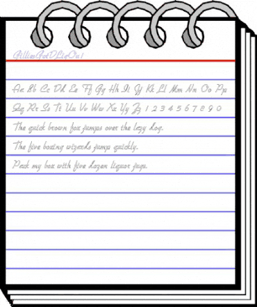 GilliesGotDLigOu1 Regular animated font preview