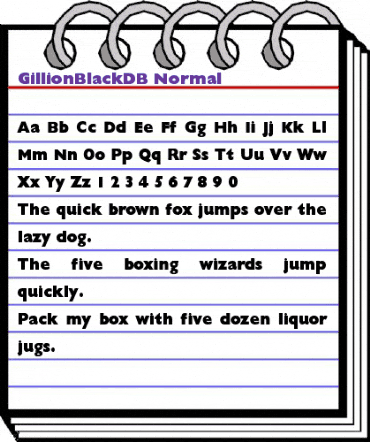 GillionBlackDB Normal animated font preview GillionBlackDB Normal animated font preview