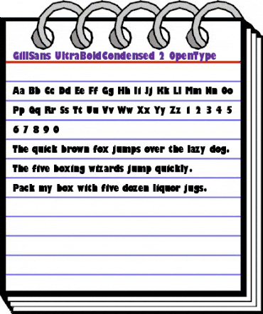 Gill Sans Ultra Bold Condensed animated font preview Gill Sans Ultra Bold Condensed animated font preview