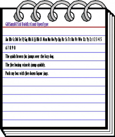 Gill Sans MT Std BoldExtCond animated font preview Gill Sans MT Std BoldExtCond animated font preview