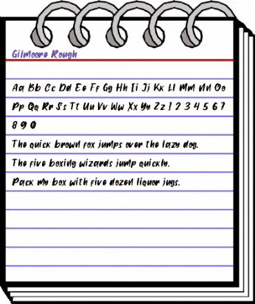 Gilmoore Rough animated font preview Gilmoore Rough animated font preview