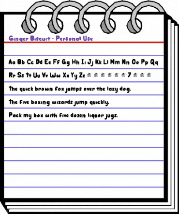 Ginger Biscuit - Personal Use Regular animated font preview Ginger Biscuit - Personal Use Regular animated font preview
