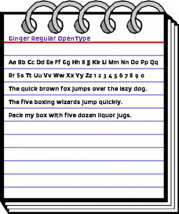 Ginger-Regular Regular animated font preview Ginger-Regular Regular animated font preview