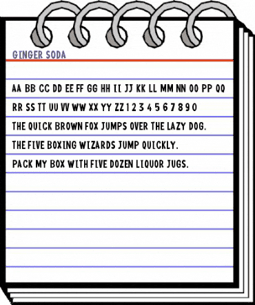 Ginger Soda Regular animated font preview Ginger Soda Regular animated font preview