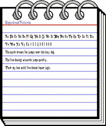 Gingerbread Victorian Regular animated font preview Gingerbread Victorian Regular animated font preview