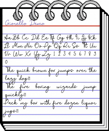 Giorello Demo Regular animated font preview Giorello Demo Regular animated font preview
