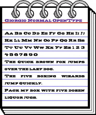 Giorgio-Normal Regular animated font preview Giorgio-Normal Regular animated font preview