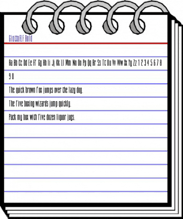 GiottoFLF Bold animated font preview GiottoFLF Bold animated font preview