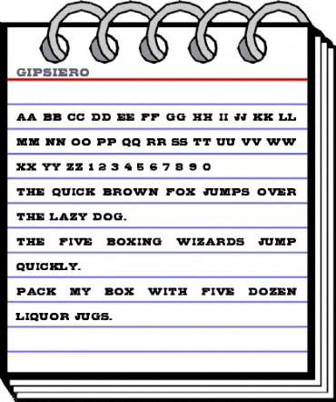 Gipsiero Regular animated font preview Gipsiero Regular animated font preview