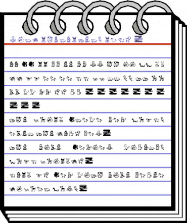 Pet Animals Regular animated font preview