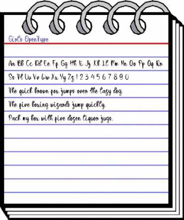 Girls Regular animated font preview