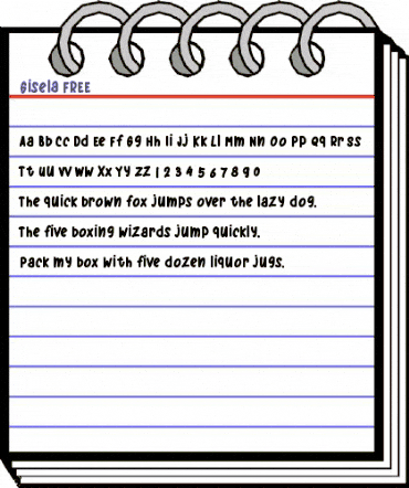 Gisela FREE Regular animated font preview Gisela FREE Regular animated font preview
