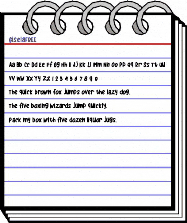 Gisela FREE Regular animated font preview Gisela FREE Regular animated font preview