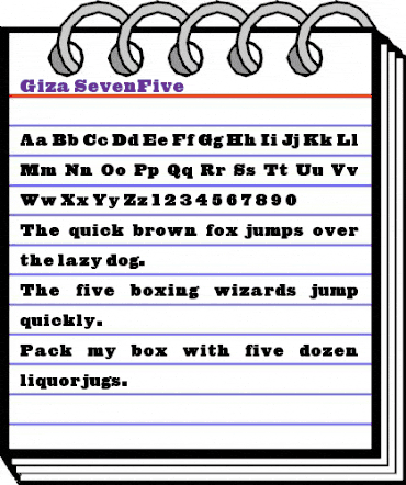 Giza Regular animated font preview Giza Regular animated font preview