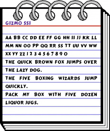 Gizmo SSi Regular animated font preview Gizmo SSi Regular animated font preview