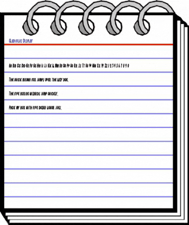 Gladiolus Display Regular animated font preview Gladiolus Display Regular animated font preview