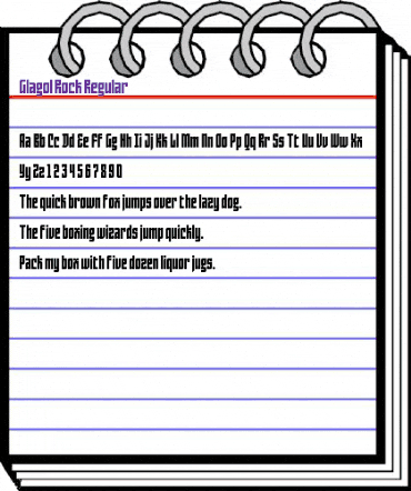 Glagol Rock Regular animated font preview Glagol Rock Regular animated font preview