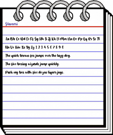 Glamori Regular animated font preview Glamori Regular animated font preview