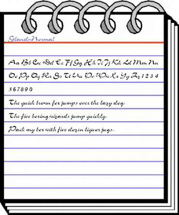 Glands-Normal Regular animated font preview Glands-Normal Regular animated font preview