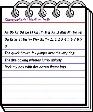 GlasgowSerial-Medium Italic animated font preview GlasgowSerial-Medium Italic animated font preview