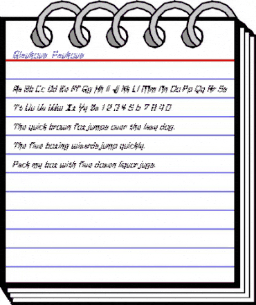 Glaukous - Paukous Regular animated font preview Glaukous - Paukous Regular animated font preview