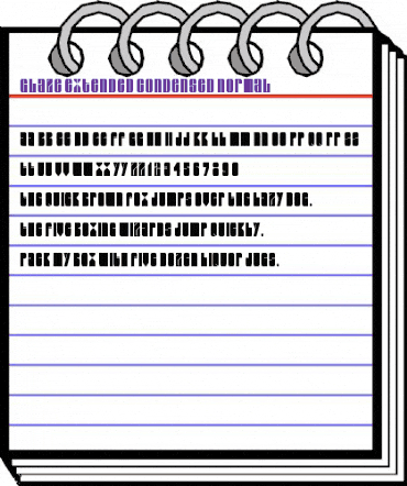 Glaze Extended Condensed Normal animated font preview Glaze Extended Condensed Normal animated font preview