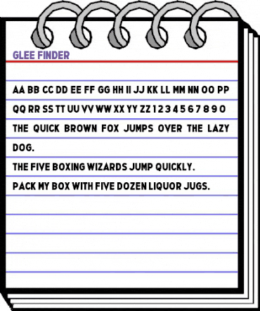 Glee Finder Regular animated font preview Glee Finder Regular animated font preview
