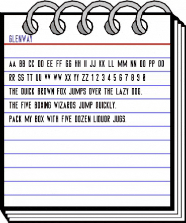 Glenway Regular animated font preview