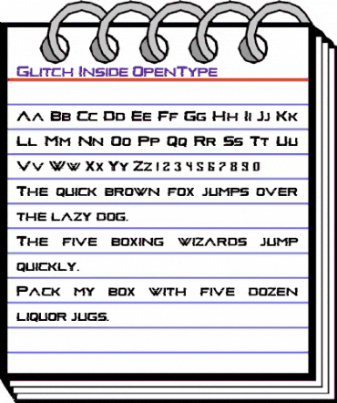 Glitch Inside Regular animated font preview Glitch Inside Regular animated font preview
