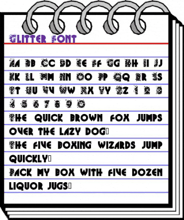 Glitter Font Regular animated font preview Glitter Font Regular animated font preview