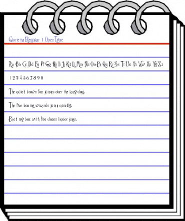Glorietta Regular animated font preview Glorietta Regular animated font preview