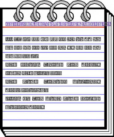 GloucesterInitials Regular animated font preview GloucesterInitials Regular animated font preview