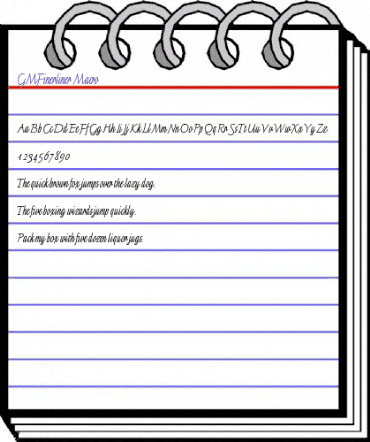 GMFinerliner Macro animated font preview GMFinerliner Macro animated font preview