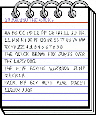 go around the books Regular animated font preview go around the books Regular animated font preview