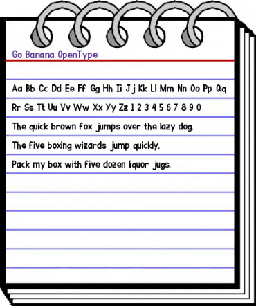 Go Banana Regular animated font preview Go Banana Regular animated font preview