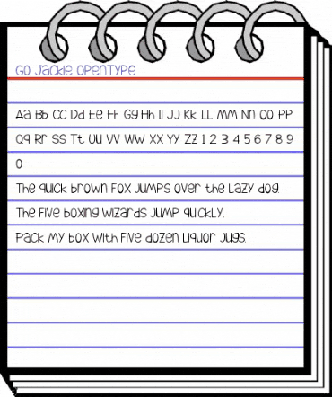 Go Jackie Regular animated font preview Go Jackie Regular animated font preview