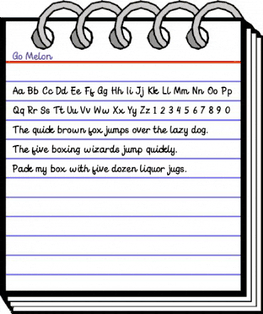 Go Melon Regular animated font preview Go Melon Regular animated font preview