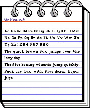 Go Peanut Regular animated font preview Go Peanut Regular animated font preview