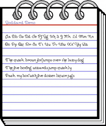 Goddard Demo Regular animated font preview Goddard Demo Regular animated font preview