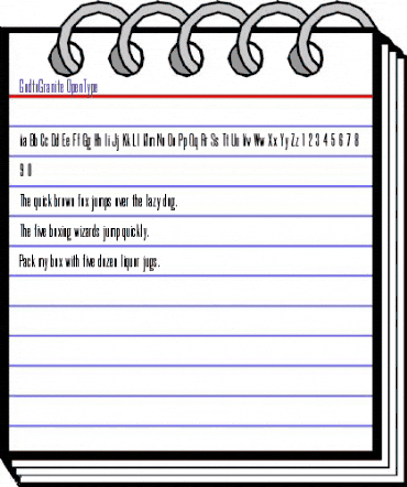 GodtoGranite Regular animated font preview GodtoGranite Regular animated font preview